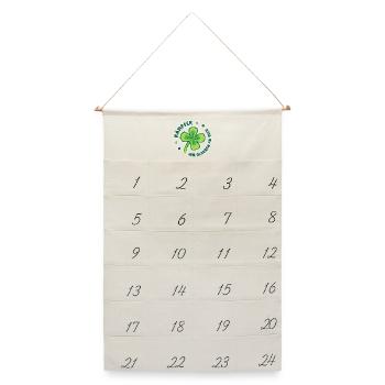Kämpfer – Wir glauben an dich - Mutmacher - Leinen Adventskalender  - Naturweiß - Vorne