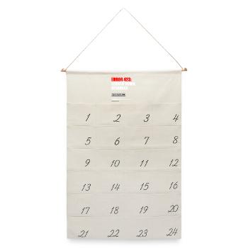 FEHLER 423 — GESPERRT, FÜR IHN RESERVIERT - Leinen Adventskalender  - Naturweiß - Vorne