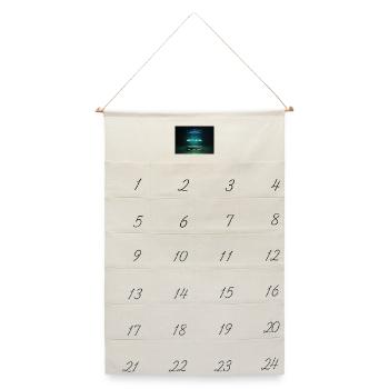 Next Level Neon Portal - Leinen Adventskalender  - Naturweiß - Vorne
