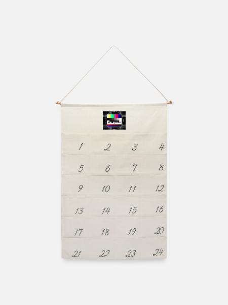 testbild - Leinen Adventskalender - Naturweiß