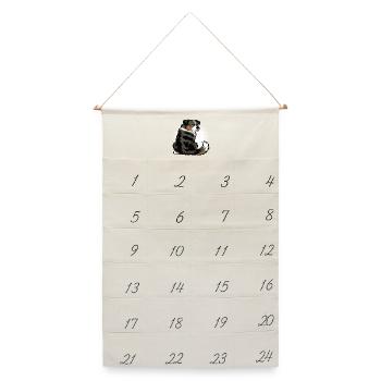Australian Shepherd Aussie Aussiebesitzer Aussies - Leinen Adventskalender  - Naturweiß - Vorne