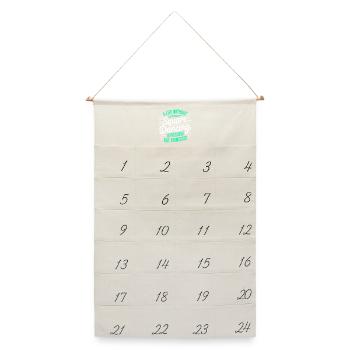 Square Dancing Square Dance Geschenk - Leinen Adventskalender  - Naturweiß - Vorne