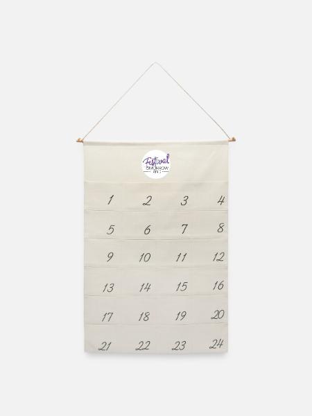 Tomorrowland Festival - Leinen Adventskalender - Naturweiß