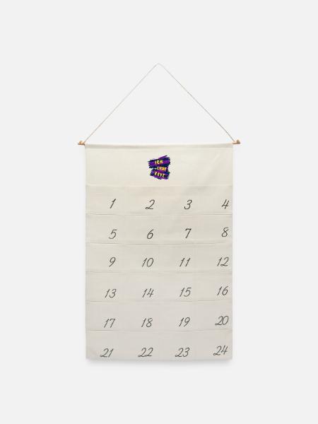 Ich liebe Rave - Leinen Adventskalender - Naturweiß