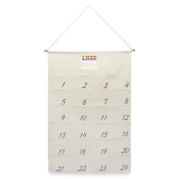 Beziehung Sexualität Lgbt Statement Liebe Homo - Leinen Adventskalender  - Naturweiß - Vorne