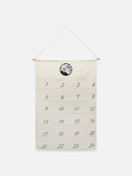 Deine Mutter Freud - Leinen Adventskalender  - Naturweiß