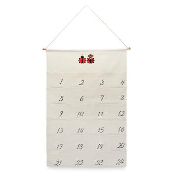Bugs Bugfixing Debug Developer Computerfreak - Leinen Adventskalender  - Naturweiß - Vorne