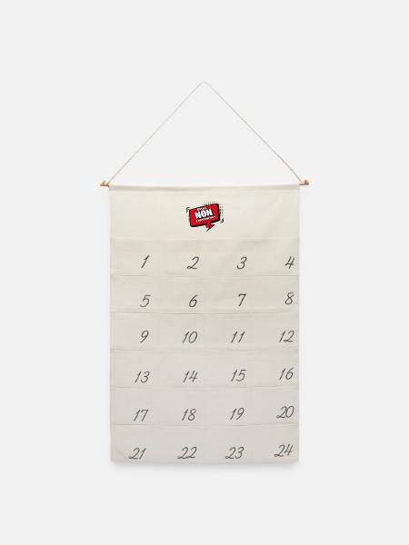 Sag nein zu deiner Schwiegermutter - Leinen Adventskalender - Naturweiß