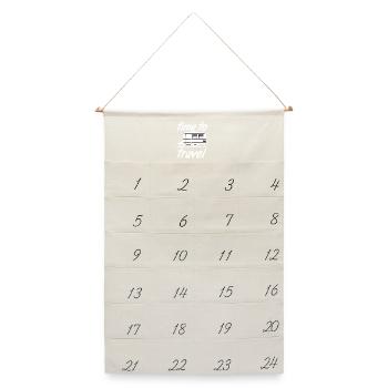 Wohnwagen,Camping,Fun ShirtTime to travel (25) - Leinen Adventskalender  - Naturweiß - Vorne