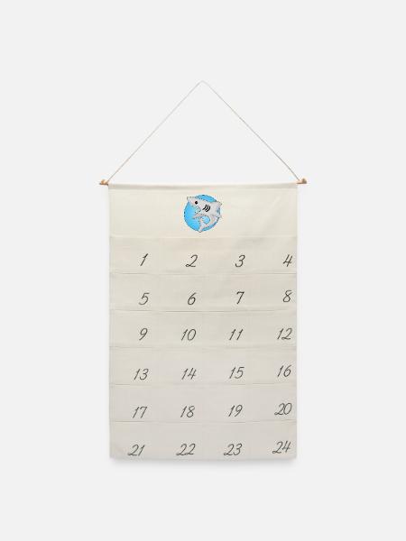Manga-Hai - Leinen Adventskalender  - Naturweiß