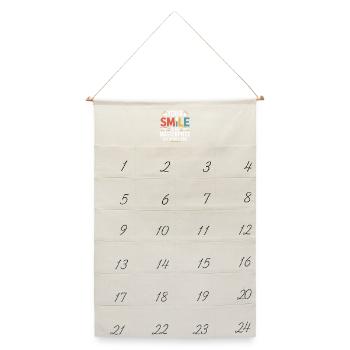 Konstruktion von Zahnbrückentechnikern - Leinen Adventskalender  - Naturweiß - Vorne