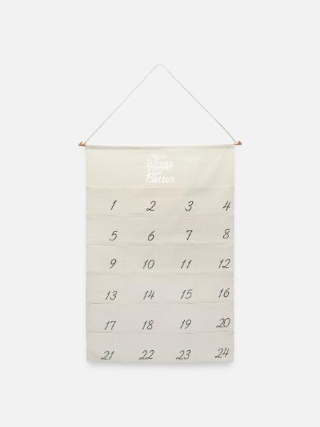 Sie liegen falsch. Du kannst besser werden. - Leinen Adventskalender - Naturweiß