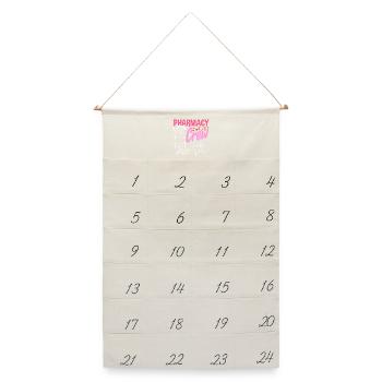 Apotheker Pharmazeutisch-technischer - Leinen Adventskalender  - Naturweiß - Vorne