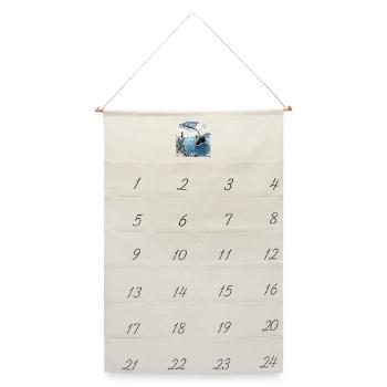 Satire Schweizer Neutralitat - Leinen Adventskalender  - Naturweiß - Vorne