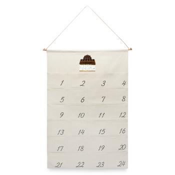 Raggatek - Leinen Adventskalender  - Naturweiß - Vorne