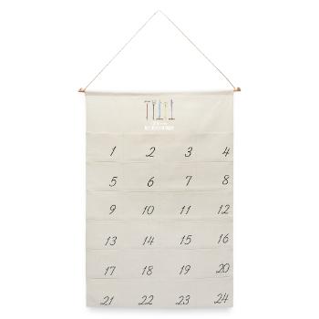Leiter vom Rechenzentrum Gartenoutfit Gartenarbeit - Leinen Adventskalender  - Naturweiß - Vorne