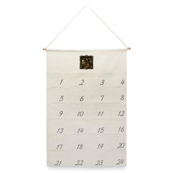 Magischer Baum - Leinen Adventskalender  - Naturweiß - Vorne
