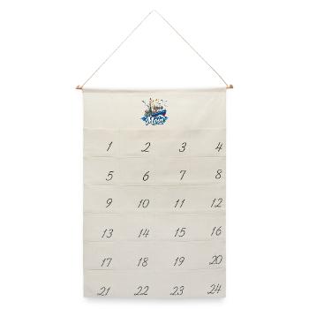 Fischkutter Nordsee Moin  Kutter - Leinen Adventskalender  - Naturweiß - Vorne