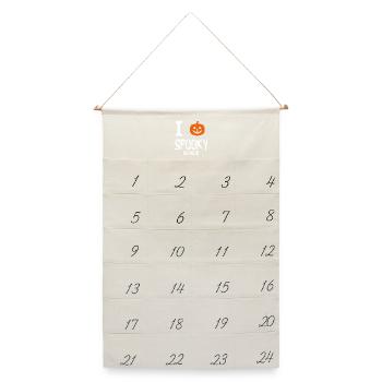 Ich liebe Spooky Season - Leinen Adventskalender  - Naturweiß - Vorne