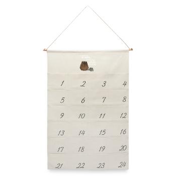 Not saying I'm Santa - Paketbote an Weihnachten - Leinen Adventskalender  - Naturweiß - Vorne