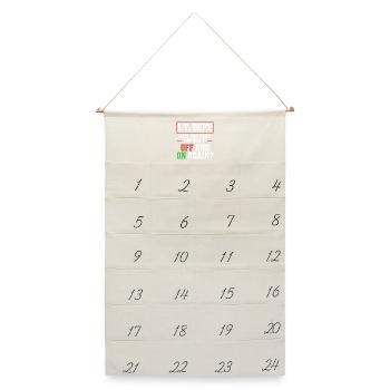 Tech Support - Leinen Adventskalender  - Naturweiß - Vorne