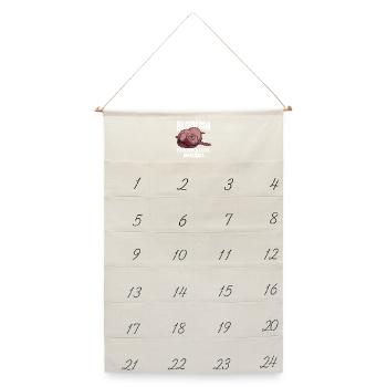 Tiefsee Monster - Blobfisch - Leinen Adventskalender  - Naturweiß - Vorne