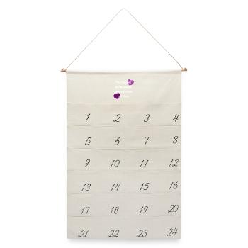 Asexuelle Immunität - Leinen Adventskalender  - Naturweiß - Vorne
