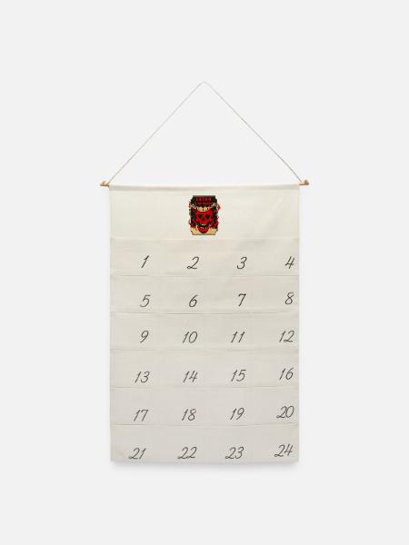 Satan ist mein Vater - Leinen Adventskalender  - Naturweiß