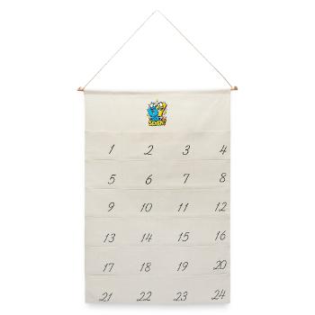 Six Seven 6 7 Meme Jugendwort - Leinen Adventskalender  - Naturweiß - Vorne