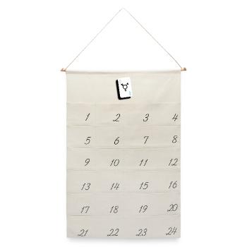 Ace of Trans - Leinen Adventskalender  - Naturweiß - Vorne