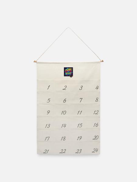 Swag My Day Graffiti Splash - Leinen Adventskalender - Naturweiß