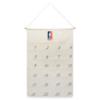 5A278D3E-C178-4FCC-8DEC-B2A71CE5BC97 - Leinen Adventskalender  - Naturweiß - Vorne