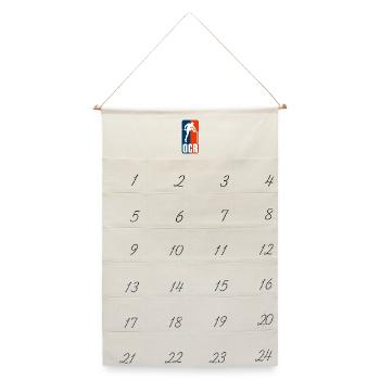 53392103-E351-455C-9FA0-400DA8A2D6BE - Leinen Adventskalender  - Naturweiß - Vorne