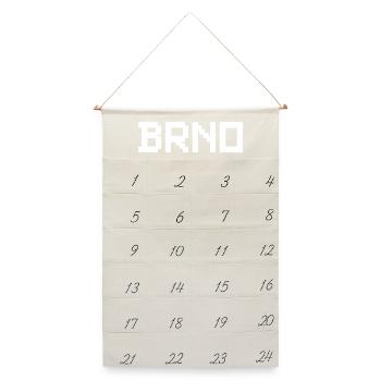 BRNO Tschechien - Leinen Adventskalender  - Naturweiß - Vorne