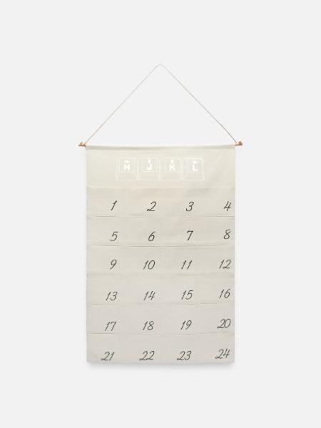 Vim HJKL Keys - Leinen Adventskalender - Naturweiß