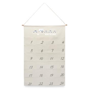 Ich meine Follower Karawane - Leinen Adventskalender  - Naturweiß - Vorne