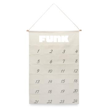 Funk-Logo - Leinen Adventskalender  - Naturweiß - Vorne