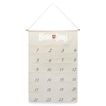 Wiener Jungs Wien Ultras Hooligans - Leinen Adventskalender  - Naturweiß - Vorne