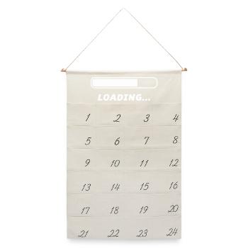 Loading - Leinen Adventskalender  - Naturweiß - Vorne
