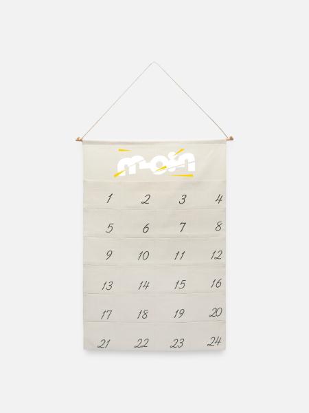 Moin - Leinen Adventskalender - Naturweiß