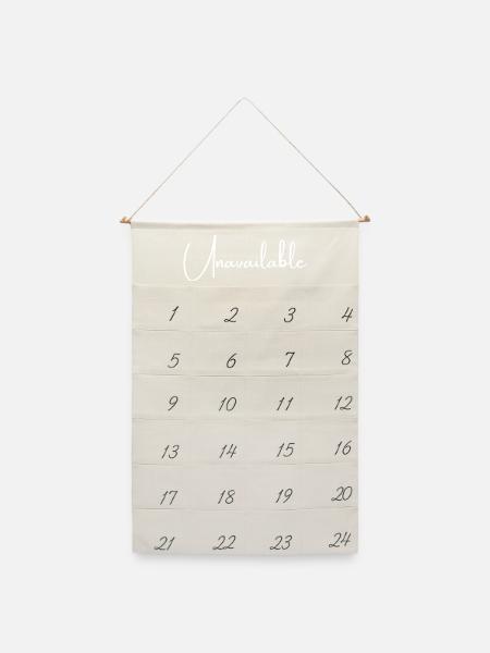 Unavailable | Greysoul Thoughts - Leinen Adventskalender  - Naturweiß