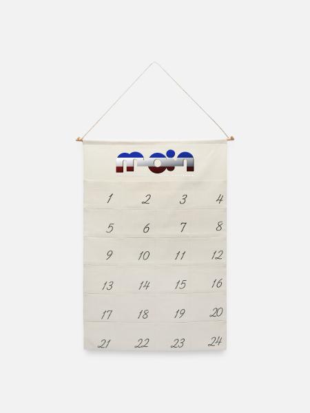 Moin - Leinen Adventskalender - Naturweiß