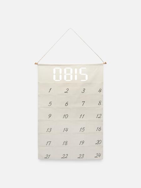 0815 - Leinen Adventskalender - Naturweiß