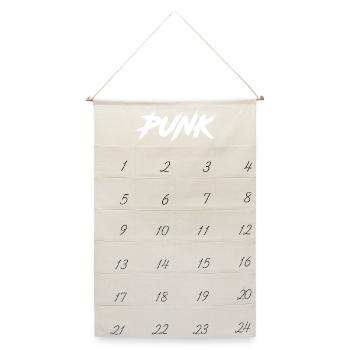PUNK - Leinen Adventskalender  - Naturweiß - Vorne
