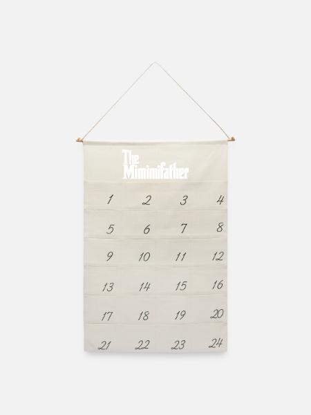 Lustige Sprüche Mimimi Humor Heul Leise - Leinen Adventskalender - Naturweiß