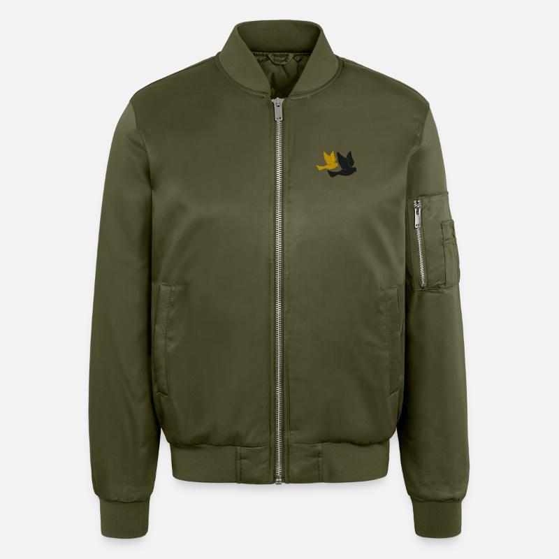 Vögel - Unisex Bomberjacke - Khaki