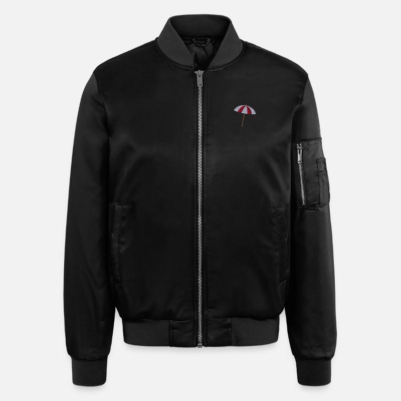 Ombrellone ricamato - Bomber Unisex - nero