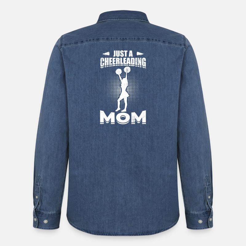 Nur eine Cheerleader Mutter - Männer Jeanshemd Organic von Stanley/Stella - verwaschenes Mittelblau 