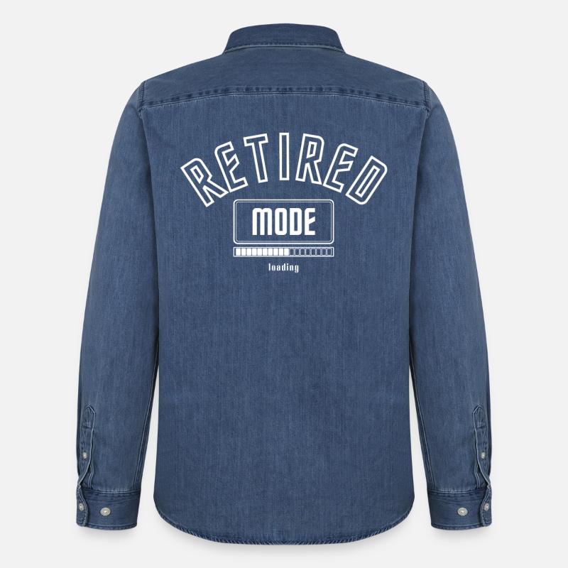 Vorfreude Rentner Modus wird geladen. - Männer Jeanshemd Organic von Stanley/Stella - verwaschenes Mittelblau 