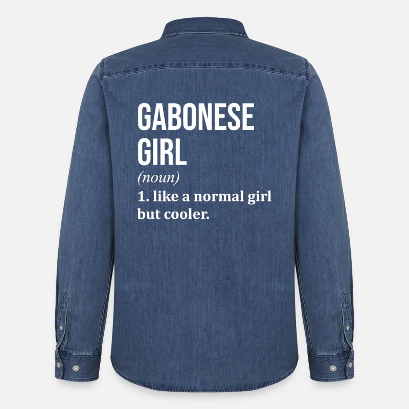 Gabun - Männer Jeanshemd Organic von Stanley/Stella - verwaschenes Mittelblau 